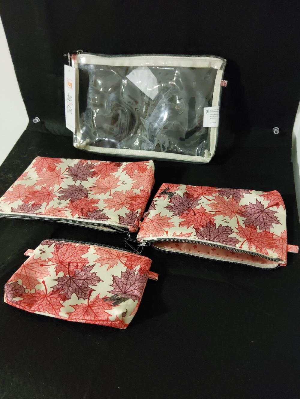 Lug, Tackle, Maples Cream Print Cosmetic/storage Pouches - Picture 1 of 6